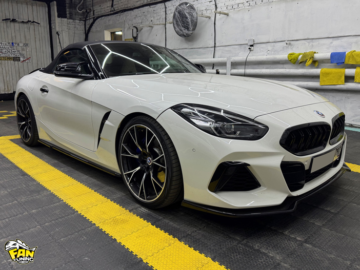 Установка накладки на диффузор заднего бампера БМВ (BMW) Z4 M40i G29