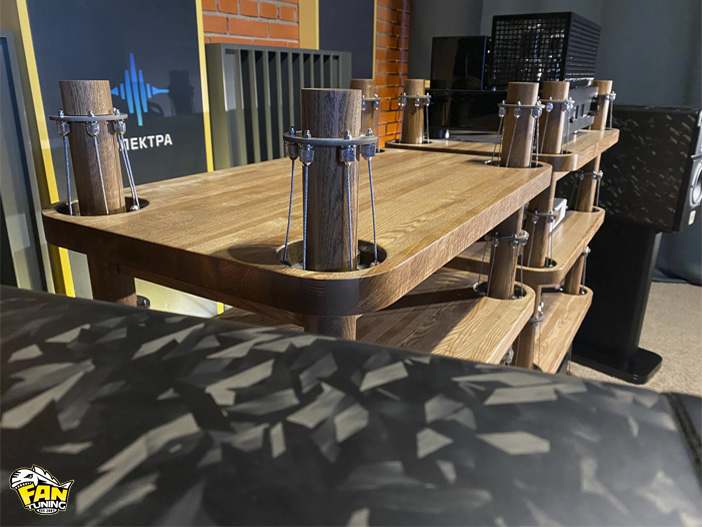 Ламинация кованным карбоном корпусов колонок Hi-End акустики