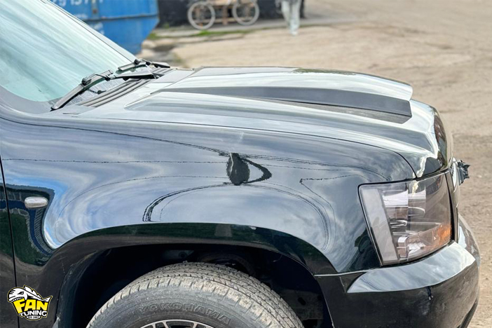 Установка накладки на капот Шевроле Тахо (Chevrolet Tahoe)