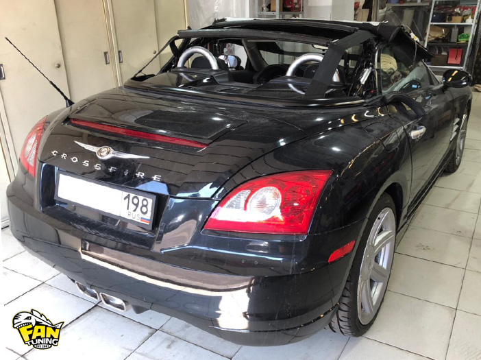 Замена стеклянного окна на мягкое в тенте кабриолета Крайслер Кроссфайер (Chrysler Crossfire)