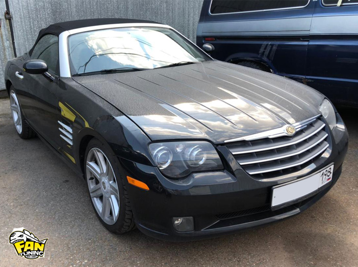 Замена стеклянного окна на мягкое в тенте кабриолета Крайслер Кроссфайер (Chrysler Crossfire)