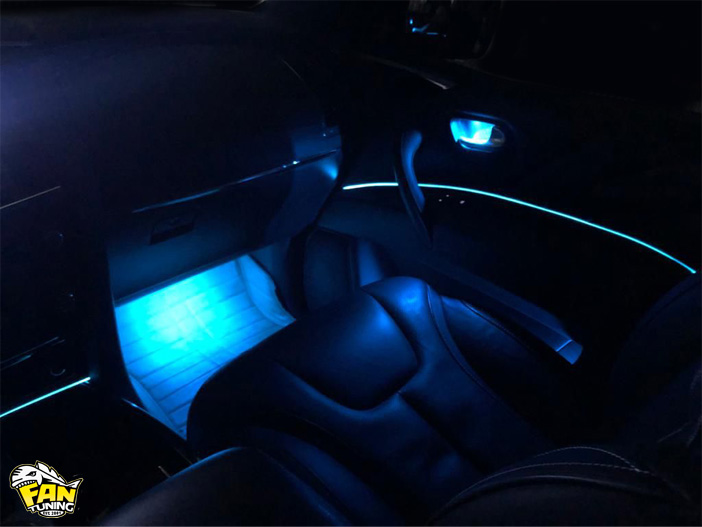 Установка атмосферной подсветки Ambient Light на Инфинити (Infiniti) QX70