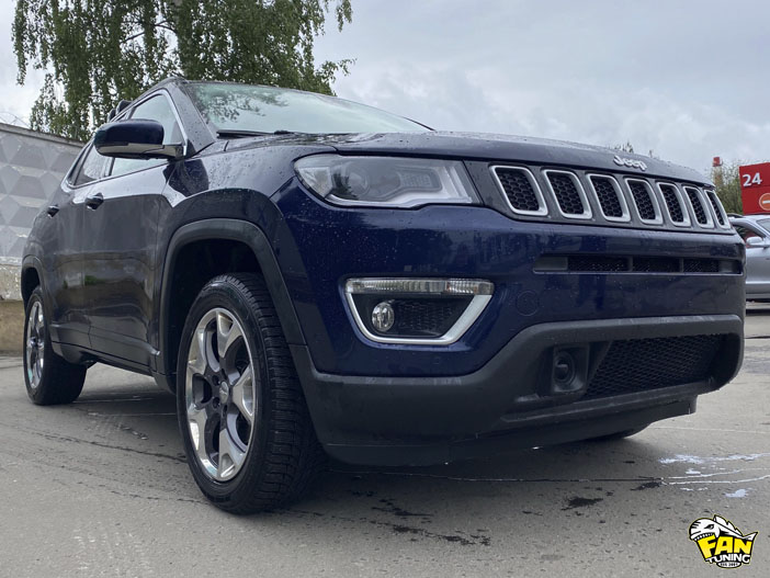 Уменьшение свеса переднего бампера на JEEP Compass