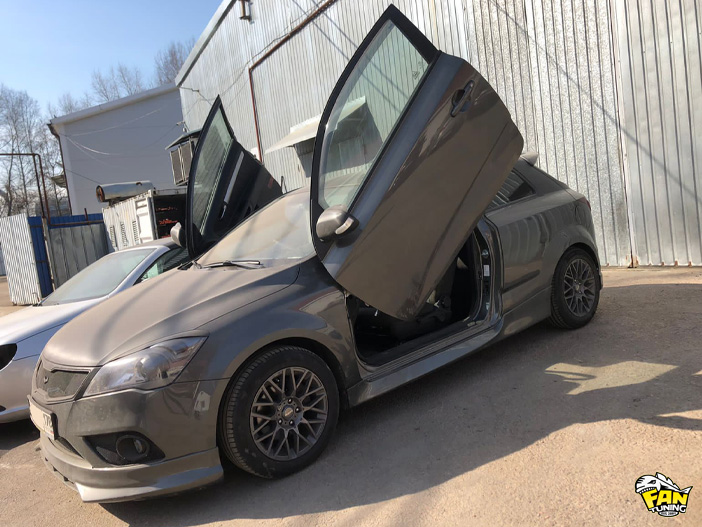 Установка ламбодверей LSD Lambo Doors на КИА Про Сид (KIA Pro Ceed)