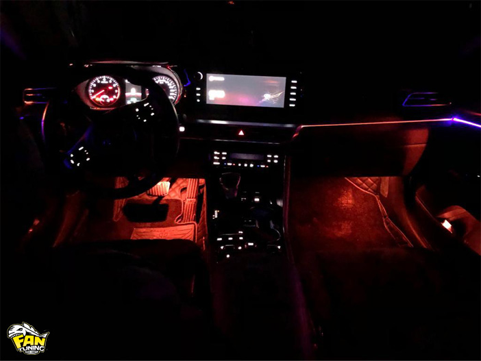 Установка подсветки салона Ambient Light на КИА (KIA) K5