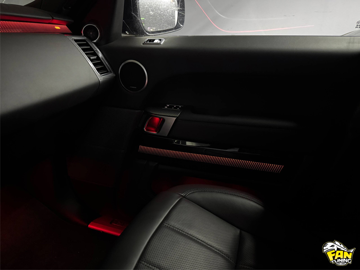 Установка новой подсветки салона Ambient Light в Рейндж Ровер Спорт (Range Rover Sport) 2022 года