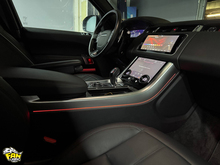Установка новой подсветки салона Ambient Light в Рейндж Ровер Спорт (Range Rover Sport) 2022 года