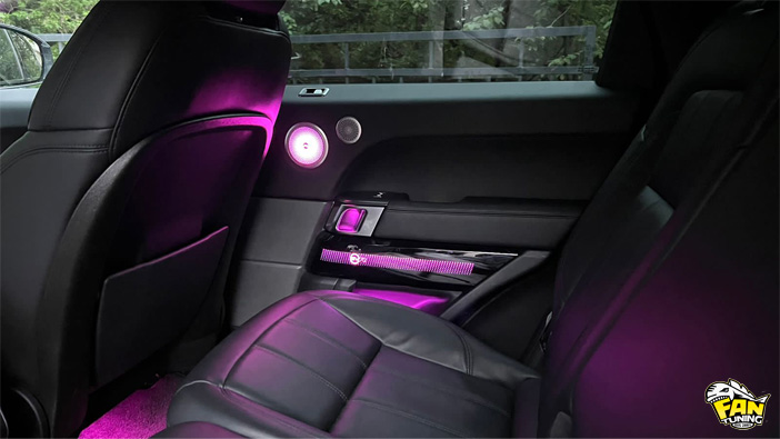Новая атмосферная подсветка салона на Рейндж Ровер (Range Rover)