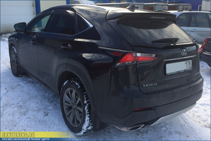 Установка спойлеров на багажную дверь на Лексус (Lexus) NX