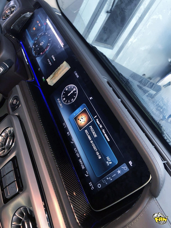 Замена деревянных деталей салона на карбоновые в Мерседесе (Mercedes) G W463a (W464)