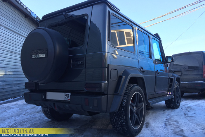 Ремонт карбонового бампера из обвеса Брабус (Brabus) WideStar на Мерседесе (Mercedes) G-Klasse