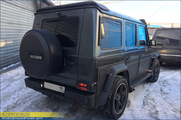 Ремонт карбонового бампера из обвеса Брабус (Brabus) WideStar на Мерседесе (Mercedes) G-Klasse