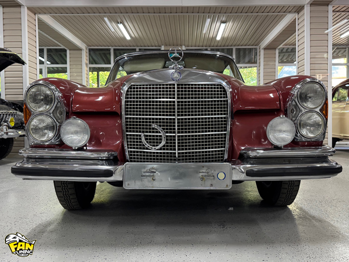 Пошив новой складной крыши (тента кабриолета) на Мерседесе (Mercedes) 220 W111 1965 г.в.