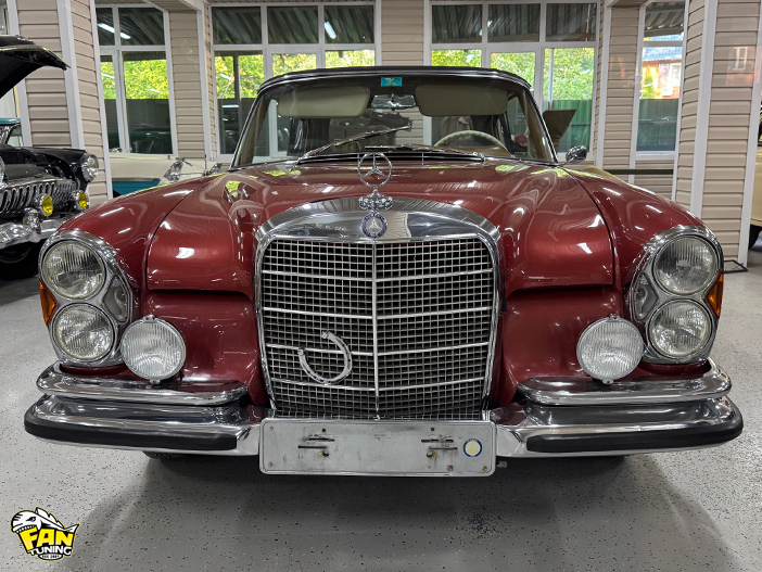 Пошив новой складной крыши (тента кабриолета) на Мерседесе (Mercedes) 220 W111 1965 г.в.