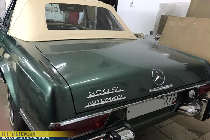 Пошив кабриолетного верха для редкого Мерседеса (Mercedes-Benz) W113