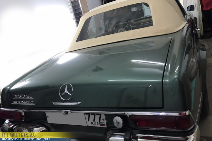 Пошив кабриолетного верха для редкого Мерседеса (Mercedes-Benz) W113