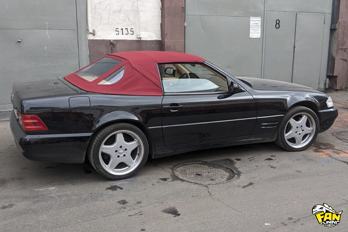 Замена кабриолетного тента на Мерседесе (Mercedes) SL W129