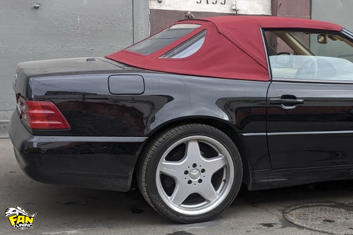 Замена кабриолетного тента на Мерседесе (Mercedes) SL W129