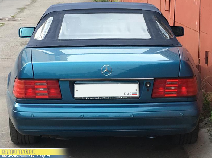 Замена мягкого стекла в тенте кабриолета Mercedes W129 SL