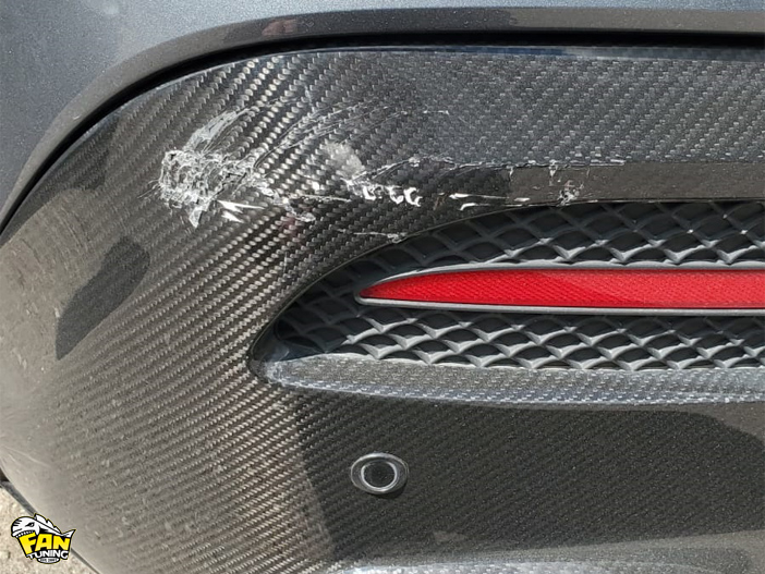 Ремонт карбонового диффузора на Мерседесе (Mercedes) GLE Coupe