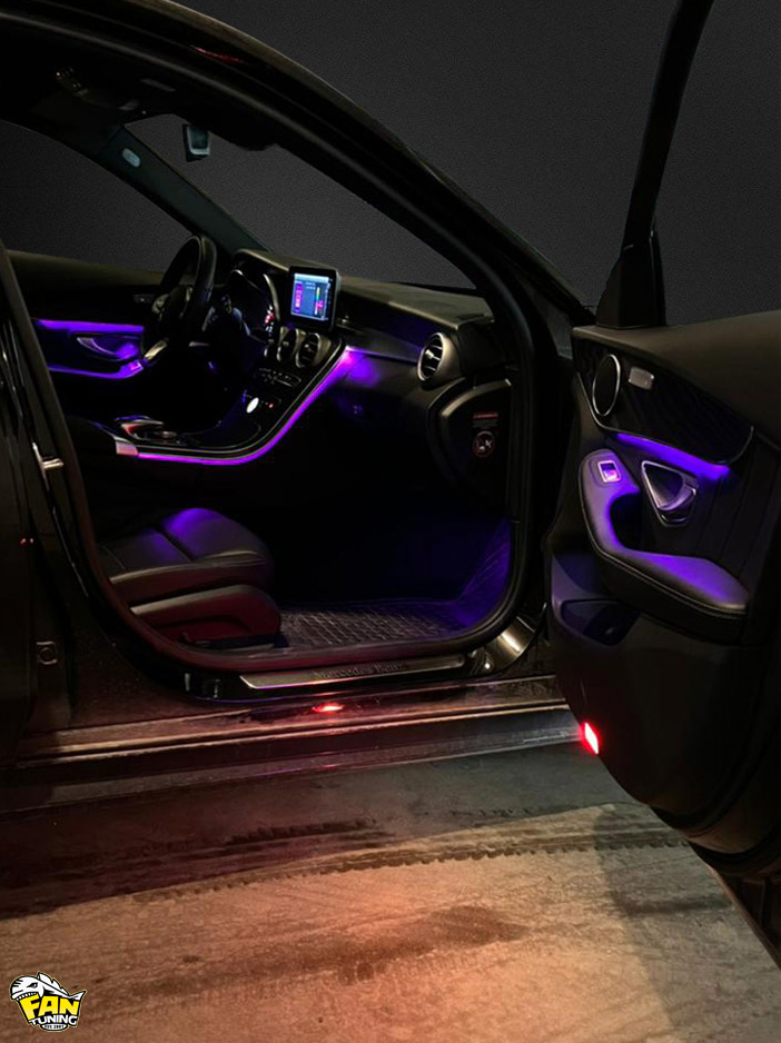 Установка подсветки Ambient Light в Мерседес (Mercedes Benz) W205