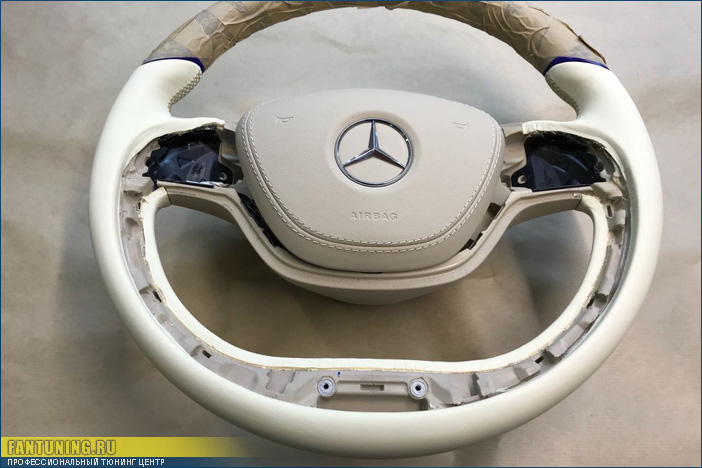 Сложная перетяжка руля на Мерседесе (Mercedes) W222