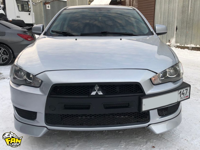 Установка небольшого обвеса на Мицубиши (Mitsubishi) Lancer X