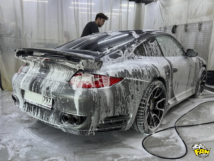 Ремонт карбоновой крыши на Порше (Porsche) 911 Turbo 997