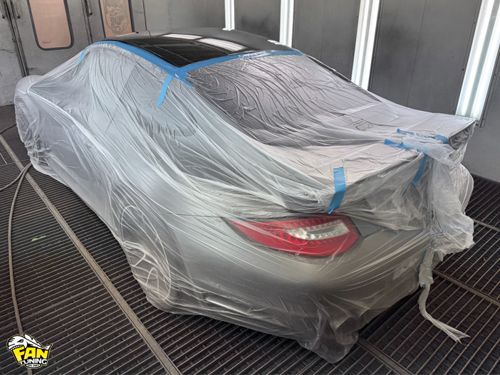 Ремонт карбоновой крыши на Порше (Porsche) 911 Turbo 997