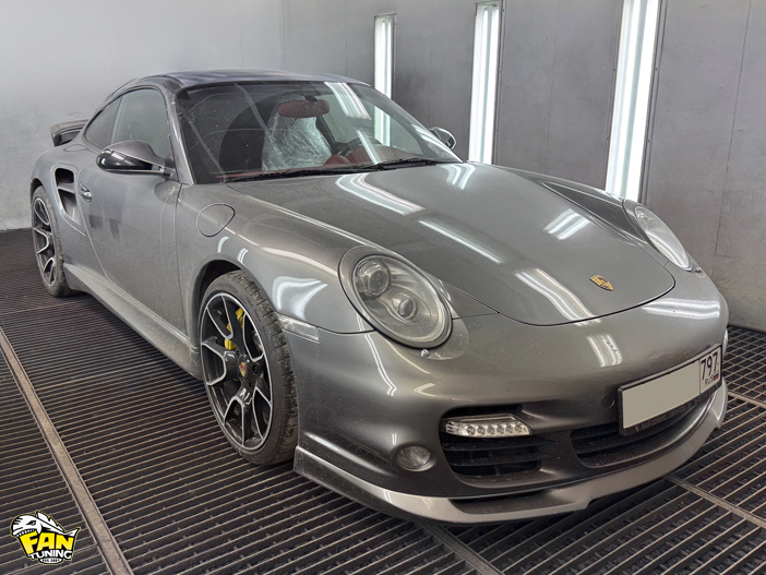 Ремонт карбоновой крыши на Порше (Porsche) 911 Turbo 997