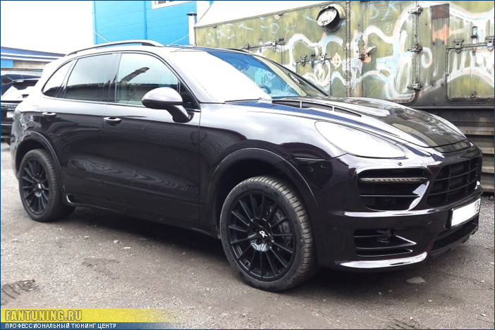 Замена переднего бампера из обвеса Хаманн ( Hamann ) на Порше Кайен ( Porsche Cayenne ) 958