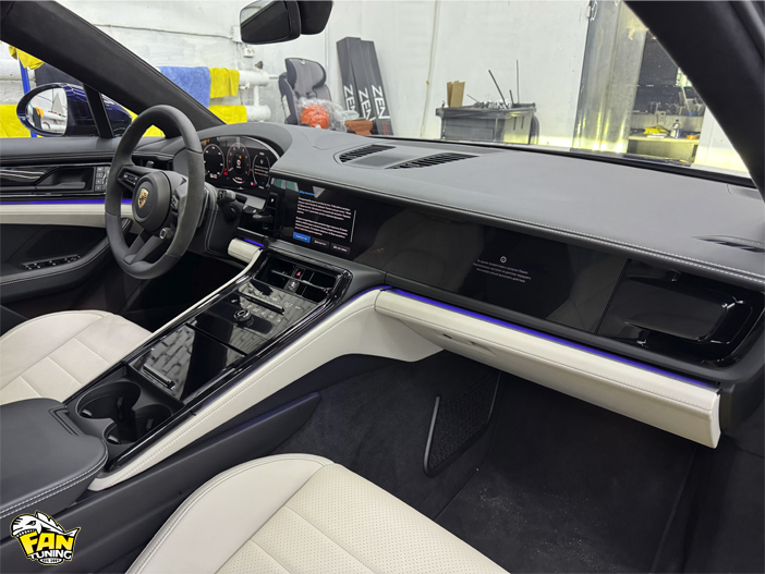 Установка обвеса , антихром и оклейка полиуретановой пленкой Порше Панамера (Porsche Panamera) 972