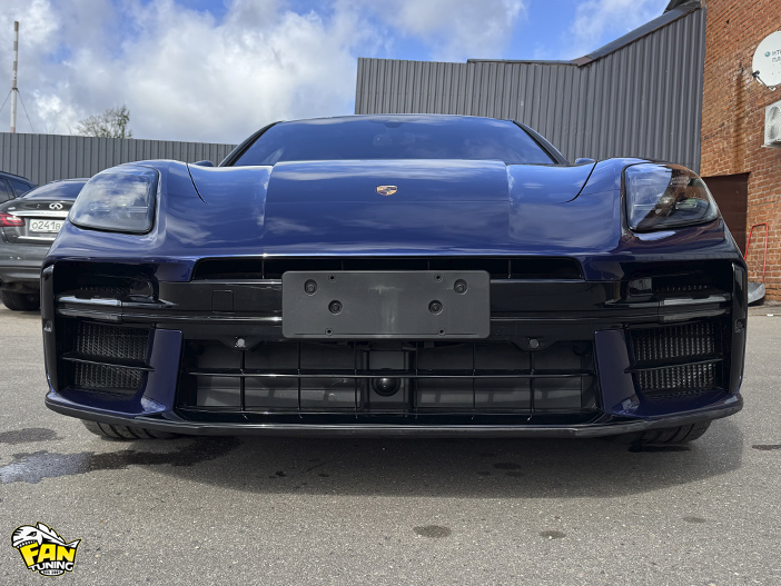 Установка обвеса , антихром и оклейка полиуретановой пленкой Порше Панамера (Porsche Panamera) 972