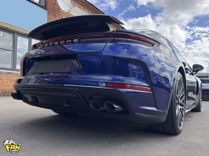 Установка обвеса , антихром и оклейка полиуретановой пленкой Порше Панамера (Porsche Panamera) 972