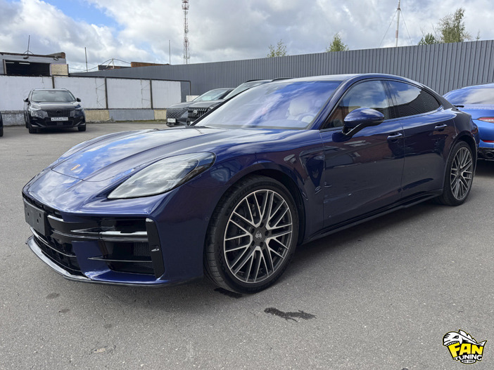 Установка обвеса , антихром и оклейка полиуретановой пленкой Порше Панамера (Porsche Panamera) 972