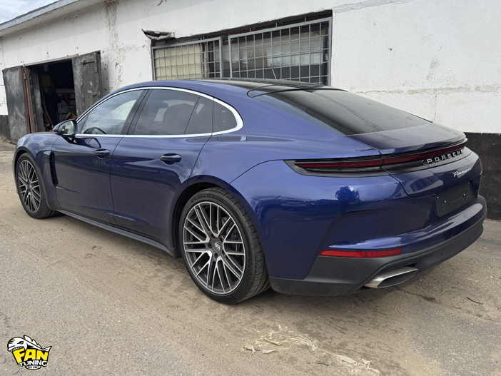 Установка обвеса , антихром и оклейка полиуретановой пленкой Порше Панамера (Porsche Panamera) 972