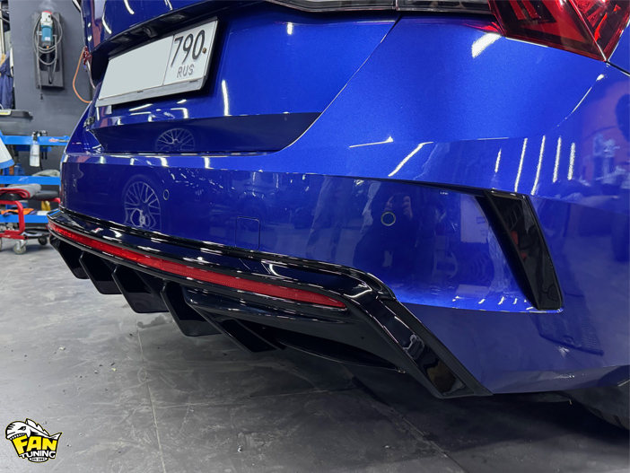 Установка диффузора заднего бампера на Шкоду Октавия РС (Skoda Octavia RS)