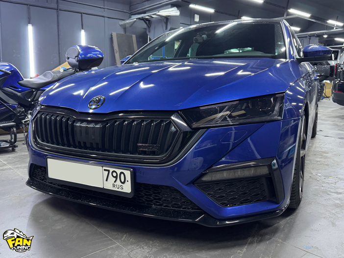 Установка диффузора заднего бампера на Шкоду Октавия РС (Skoda Octavia RS)