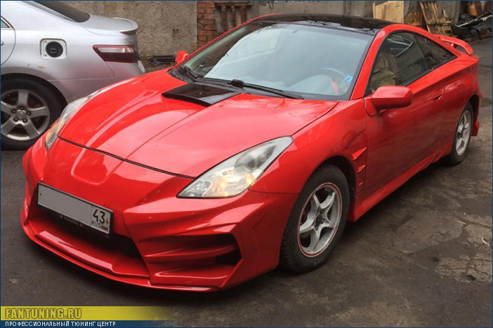 Профессиональная подгонка, окраска и установка обвеса на Тойоту Селика (Toyota Celica) T23