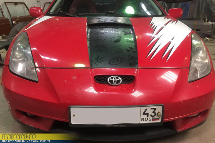 Профессиональная подгонка, окраска и установка обвеса на Тойоту Селика (Toyota Celica) T23