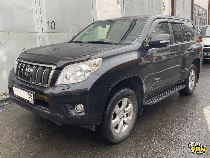 Установка комплекта рестайлинга в 2014 год на Тойоту Прадо (Toyota Prado) 150 