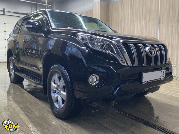 Установка комплекта рестайлинга в 2014 год на Тойоту Прадо (Toyota Prado) 150 