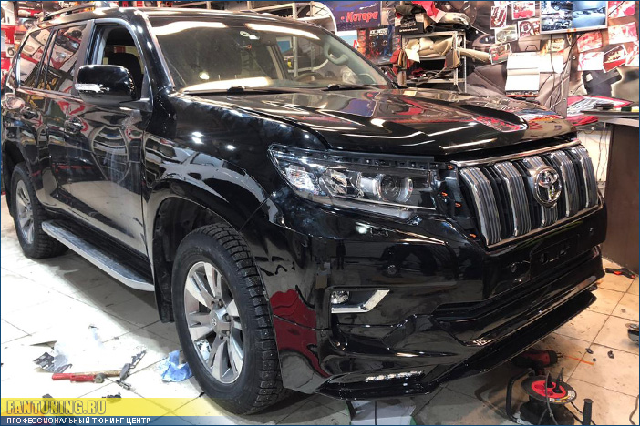 Установка рестайлинг комплекта на Toyota Land Cruiser Prado 150